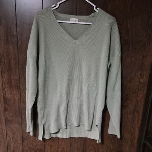 Thread & Supply Olive V-Neck Sweater